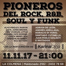 Pioneros del Rock'n roll, R&B, Soul y Funk