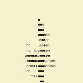 Unomasunosontres